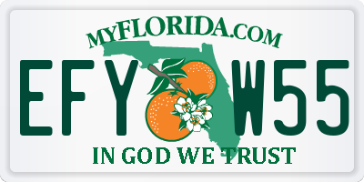FL license plate EFYW55