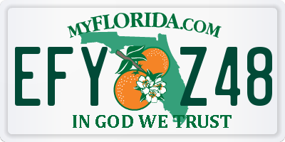FL license plate EFYZ48