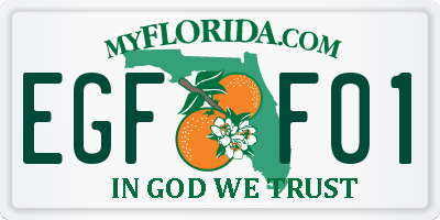 FL license plate EGFF01