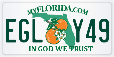 FL license plate EGLY49