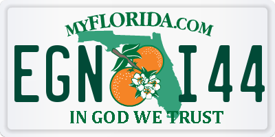 FL license plate EGNI44