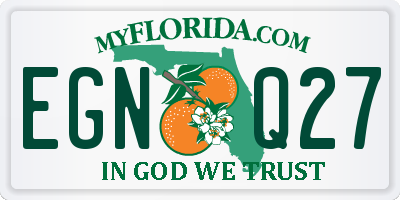 FL license plate EGNQ27