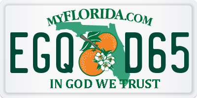 FL license plate EGQD65
