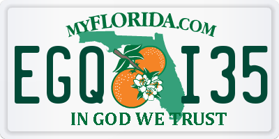 FL license plate EGQI35