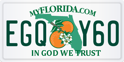 FL license plate EGQY60