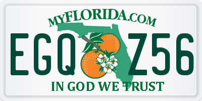 FL license plate EGQZ56