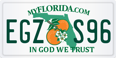 FL license plate EGZS96