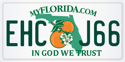FL license plate EHCJ66