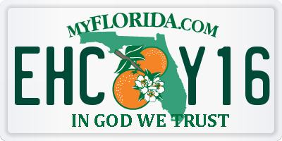 FL license plate EHCY16