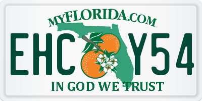 FL license plate EHCY54