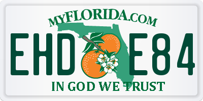 FL license plate EHDE84