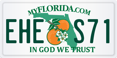FL license plate EHES71