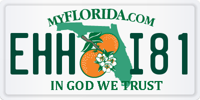 FL license plate EHHI81