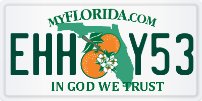 FL license plate EHHY53
