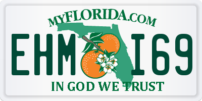 FL license plate EHMI69