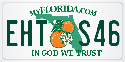 FL license plate EHTS46