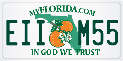 FL license plate EIIM55