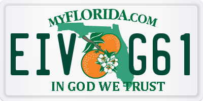 FL license plate EIVG61