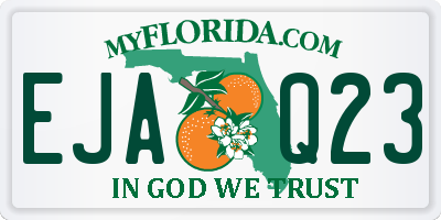 FL license plate EJAQ23