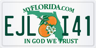 FL license plate EJLI41