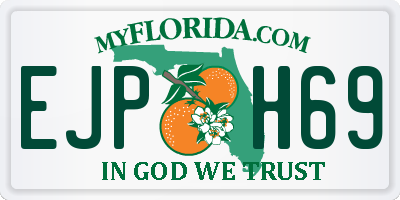 FL license plate EJPH69