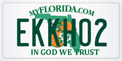 FL license plate EKKHO2