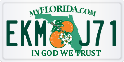 FL license plate EKMJ71