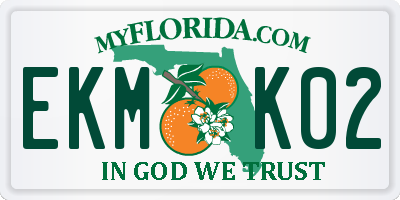 FL license plate EKMK02