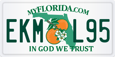 FL license plate EKML95