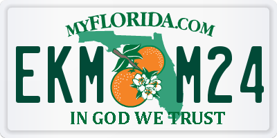FL license plate EKMM24