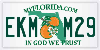 FL license plate EKMM29