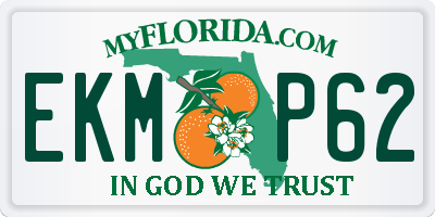 FL license plate EKMP62