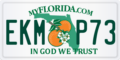FL license plate EKMP73