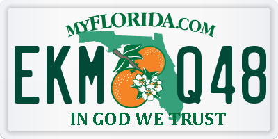 FL license plate EKMQ48