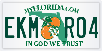 FL license plate EKMR04