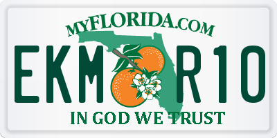 FL license plate EKMR10