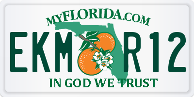 FL license plate EKMR12