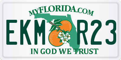 FL license plate EKMR23