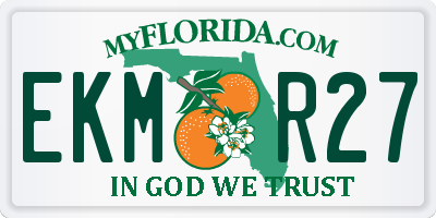 FL license plate EKMR27