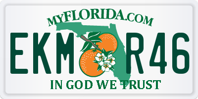 FL license plate EKMR46