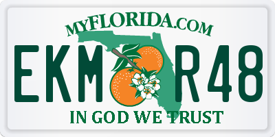 FL license plate EKMR48