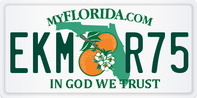 FL license plate EKMR75