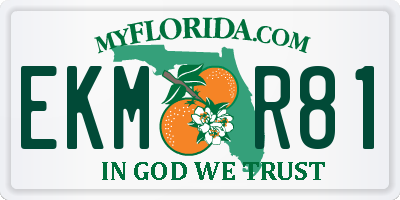 FL license plate EKMR81