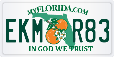 FL license plate EKMR83