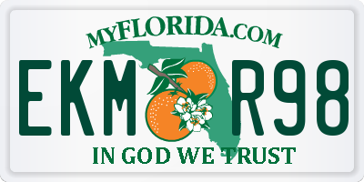 FL license plate EKMR98