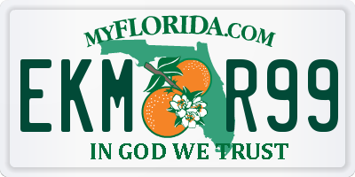 FL license plate EKMR99