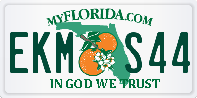 FL license plate EKMS44