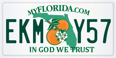 FL license plate EKMY57