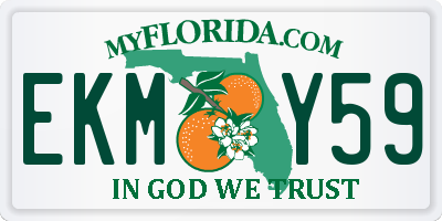 FL license plate EKMY59