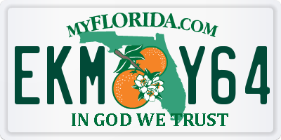 FL license plate EKMY64